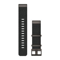 QuickFit 22 Watch Straps Jacquard-weave Nylon Strap – Heathered Black