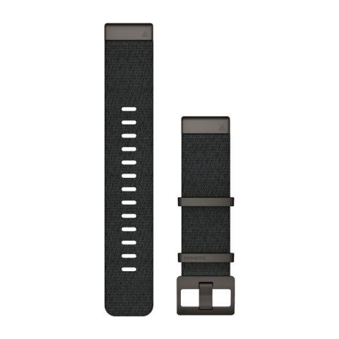 QuickFit 22 Watch Straps Jacquard-weave Nylon Strap – Heathered Black