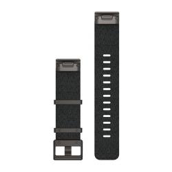 QuickFit 22 Watch Straps Jacquard-weave Nylon Strap – Heathered Black