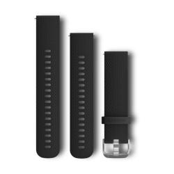 Quick Release Band 20mm Black/Stainless / Two Sizes Included