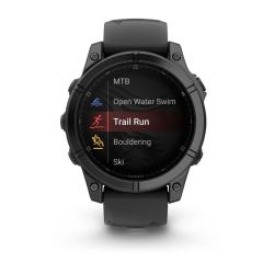 Спортивные часы для бега и триатлона Garmin Fenix E – 47 mm, Slate Gray Steel