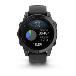 Спортивные часы для бега и триатлона Garmin Fenix E – 47 mm, Slate Gray Steel