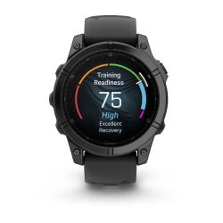 Спортивные часы для бега и триатлона Garmin Fenix E – 47 mm, Slate Gray Steel