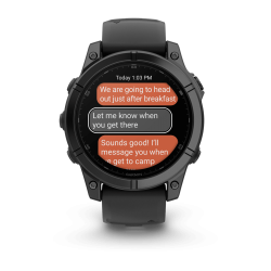 Спортивные часы для бега и триатлона Garmin Fenix E – 47 mm, Slate Gray Steel