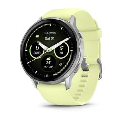 Venu 4 - 45 mm Silver with Citron Silicone band