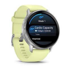Venu 4 - 45 mm Silver with Citron Silicone band