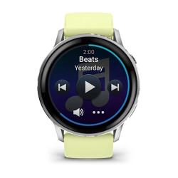 Venu 4 - 45 mm Silver with Citron Silicone band