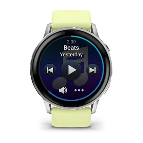 Venu 4 - 45 mm Silver with Citron Silicone band