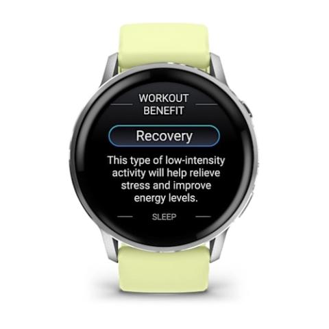 Venu 4 - 45 mm Silver with Citron Silicone band