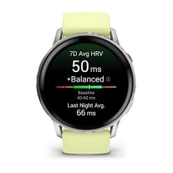 Venu 4 - 45 mm Silver with Citron Silicone band