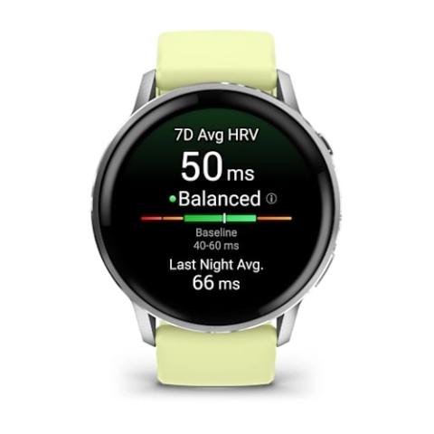 Venu 4 - 45 mm Silver with Citron Silicone band