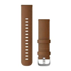 Quick Release Band 22mm Brown Italian Leather/Silver