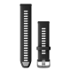 Quick Release Bands (22 mm) Black/Powder Grey with Slate Hardware