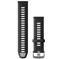 Quick Release Bands (22 mm) Black/Powder Grey with Slate Hardware