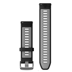 Garmin Quick Release Bands (22 mm) Black/Powder Grey with Slate Hardware