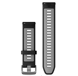 Quick Release Bands (22 mm) Black/Powder Grey with Slate Hardware