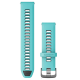 Quick Release Bands (22 mm) Aqua/Black with Slate Hardware