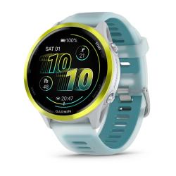 Forerunner 570 - 47mm Amp Yellow Aluminium with Translucent Whitestone/Turquoise Band