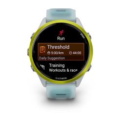 Forerunner 570 - 47mm Amp Yellow Aluminium with Translucent Whitestone/Turquoise Band