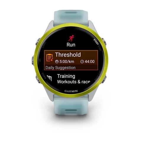 Forerunner 570 - 47mm Amp Yellow Aluminium with Translucent Whitestone/Turquoise Band