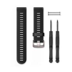 Forerunner 935\945 Silicone Band Black\Silver OEM