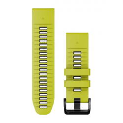 QuickFit 26 Watch Bands Electric Lime/Graphite Silicone