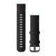Quick Release Band 22mm Black Leather/Slate