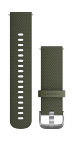 Quick Release Band 20mm Moss/Stainless / Two Sizes Included