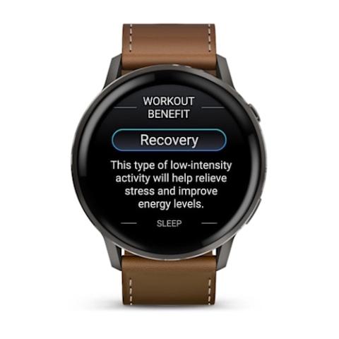 Venu 4 - 45 mm Slate with Black Silicone Band and Brown Leather Band