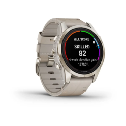 Спортивные часы для бега и триатлона Garmin Fenix 7S Pro – Sapphire Solar Edition Soft Gold