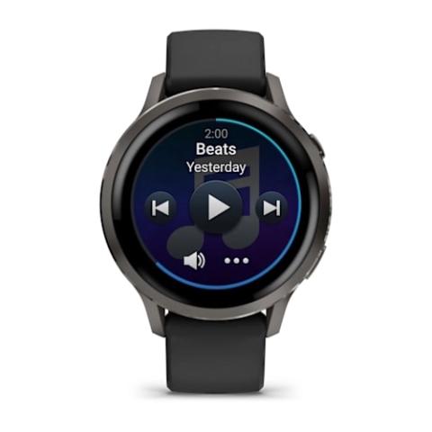 Venu 4 - 41 mm Slate with Black Silicone Band