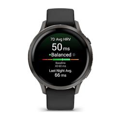 Venu 4 - 41 mm Slate with Black Silicone Band