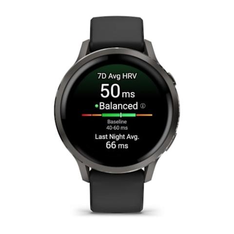 Venu 4 - 41 mm Slate with Black Silicone Band