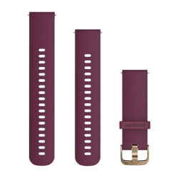 Quick Release Band 20mm Berry/Light Gold