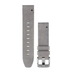 QuickFit band 20 mm Gray suede leather