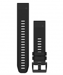 QuickFit band 22 mm Black silicone Slate