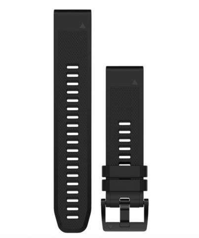 QuickFit band 22 mm Black silicone Slate